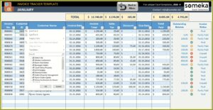 Invoice Tracking Template Excel
