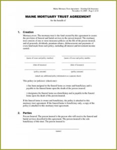 Irrevocable Trust Template