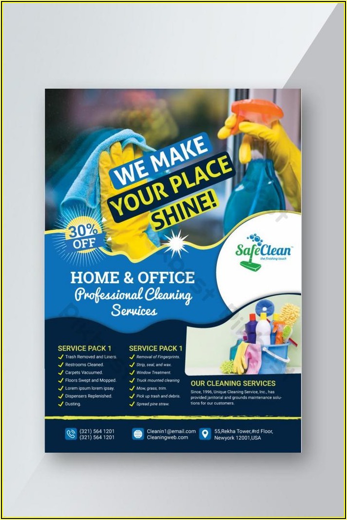 Janitorial Flyers Templates