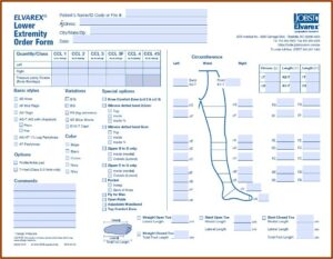 Jobst Elvarex Order Form Below Knee