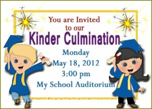 Kindergarten Graduation Invitation Templates Free Download