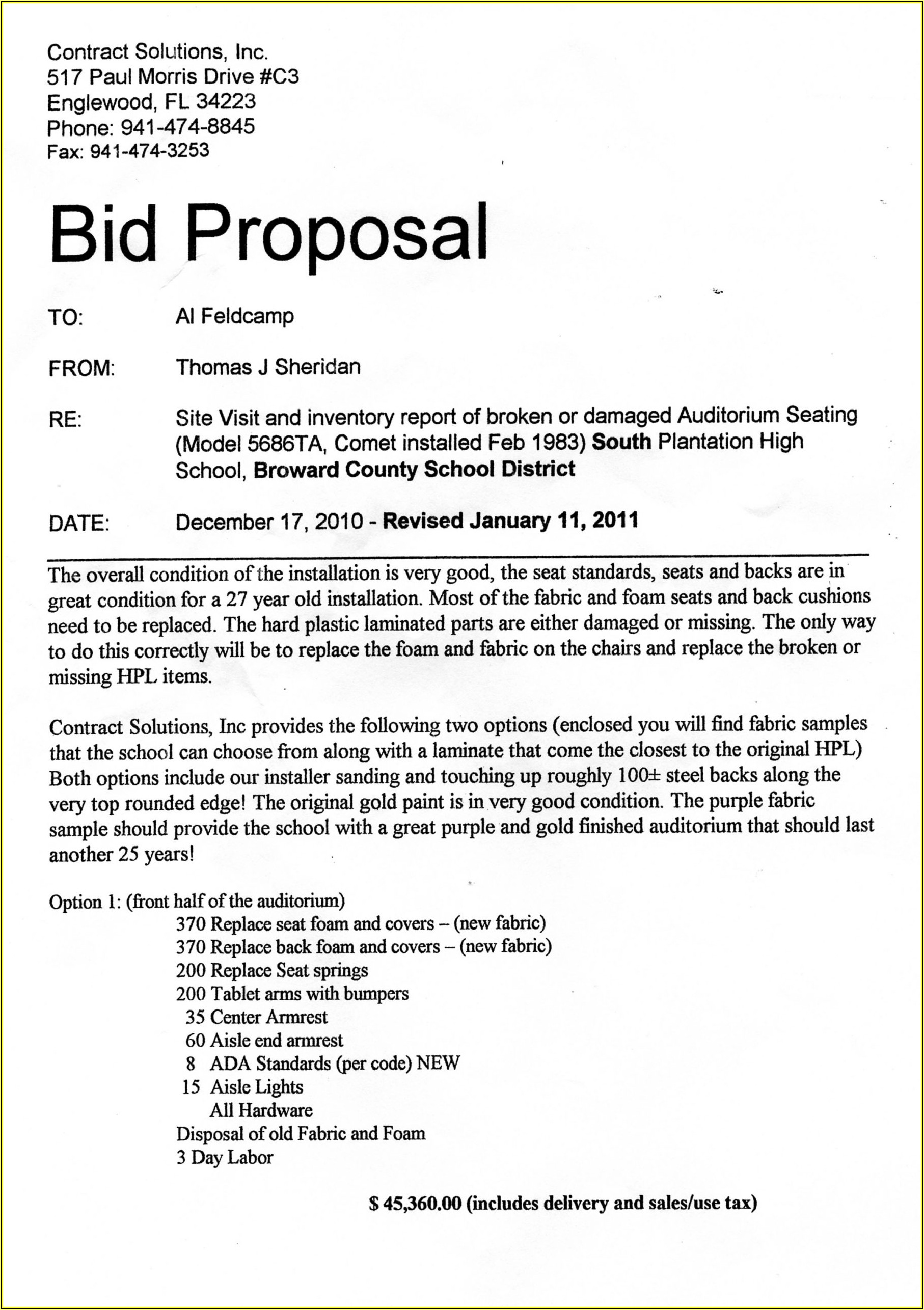 Lawn Care Bid Proposal Template