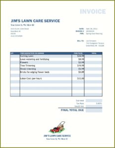 Lawn Service Proposal Template Free