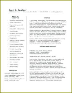 Lead Pastor Resume Template