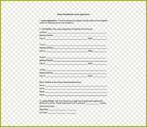 Lease Agreement Template