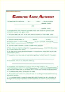 Lease Agreements Templates