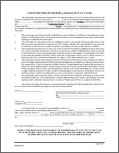 Lien Waiver Forms