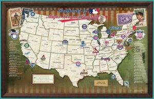 Major League Baseball Map Track Your Stadium Quest