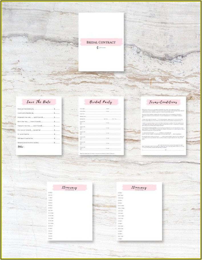 Makeup Artist Bridal Contract Template