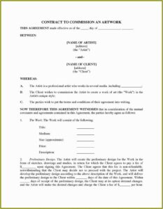 Makeup Artist Contract Form