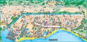 Map Of All Hotels On Waikiki Beach
