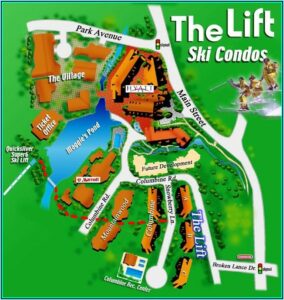 Map Of Breckenridge Lodging