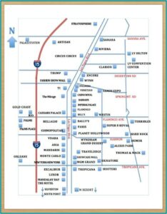 Map Of Hotels In Vegas Strip