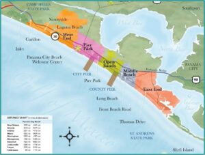 Map Of Hotels On Front Beach Road In Panama City