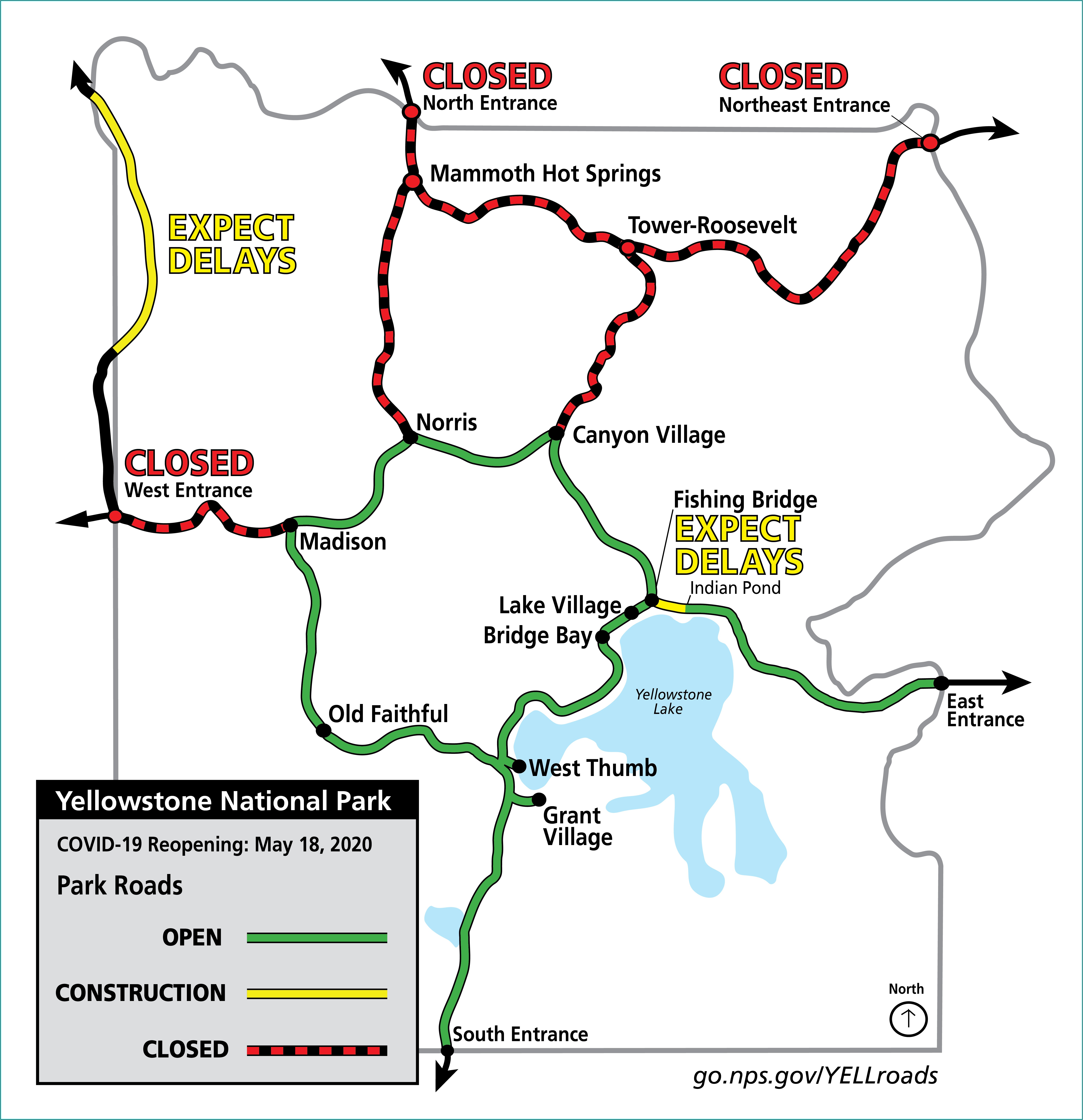 Map Of Lodging In Yellowstone National Park