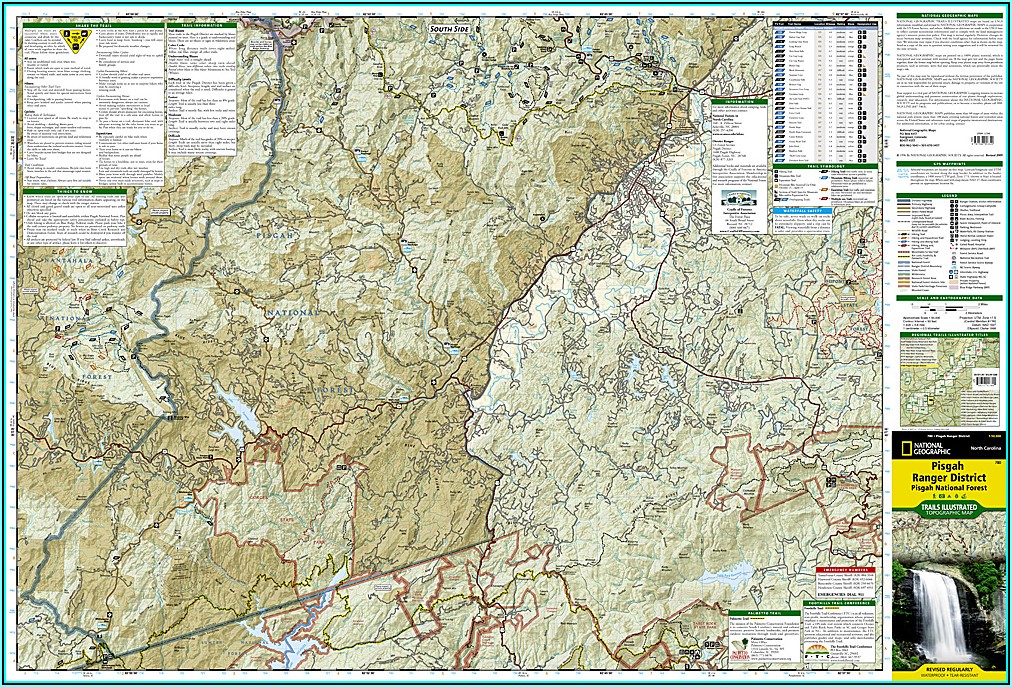 Map Of Pisgah National Forest Hiking Trails