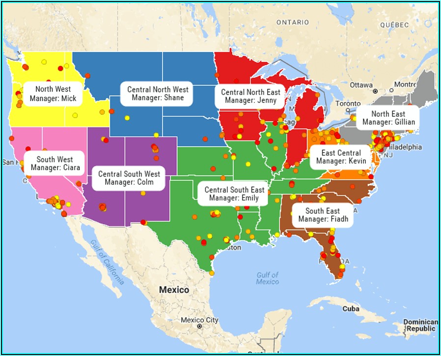 Map Out Sales Territories
