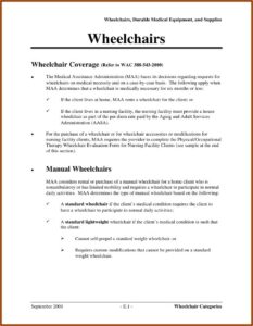 Medicare Manual Wheelchair Evaluation Form