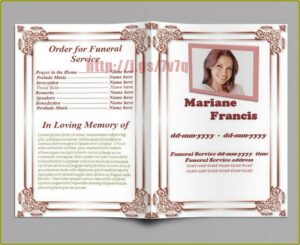 Memorial Service Template Free