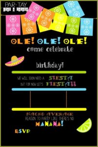 Mexican Fiesta Invitation Template Free
