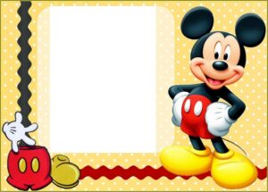 Mickey Mouse Birthday Invitation Template Free Download