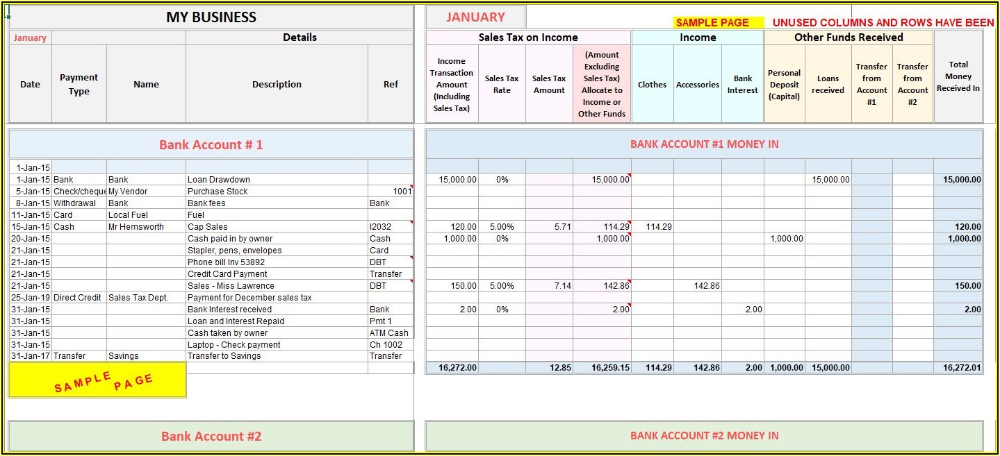 Microsoft Excel Accounting Template Free Download