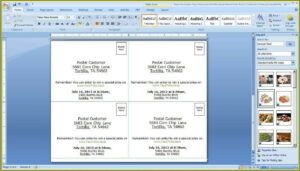 Microsoft Publisher 4x6 Postcard Template