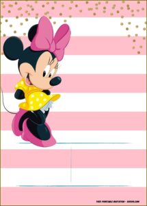 Minnie Mouse Birthday Invitation Template Download