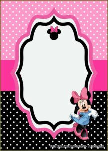 Minnie Mouse Birthday Invitation Templates Free