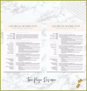 Modern Functional Resume Template Free