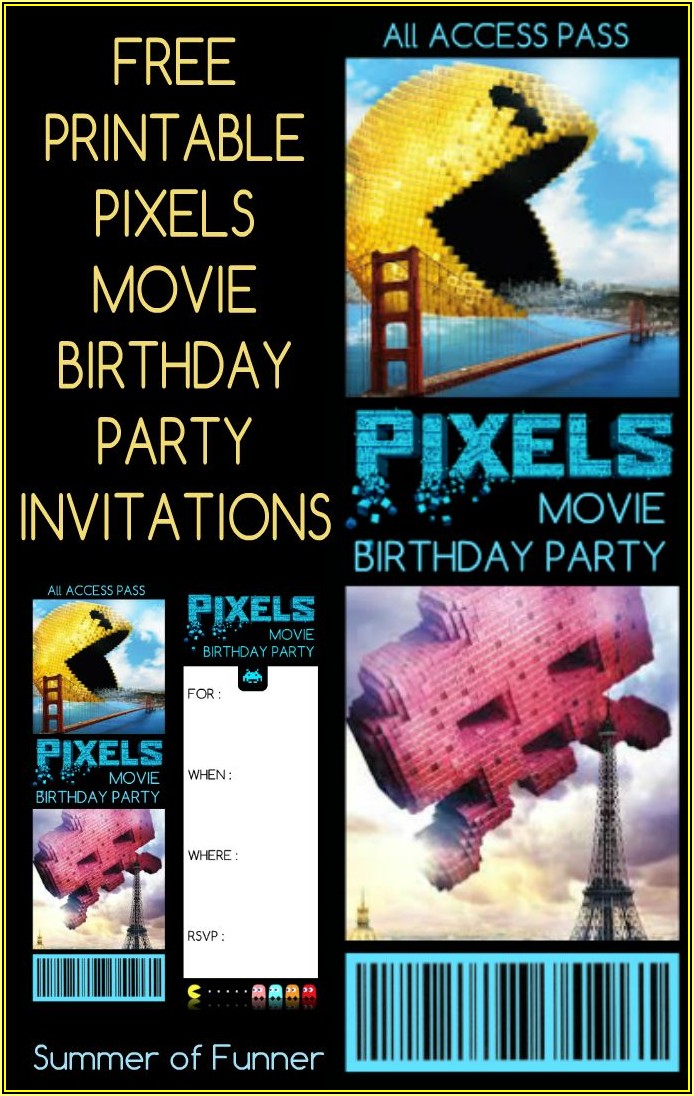 Movie Ticket Birthday Invitations Free Printable