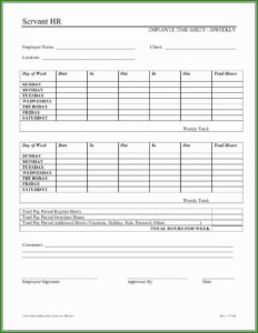 Multiple Employee Weekly Timesheet Template Excel