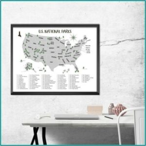 National Parks List Usa Map