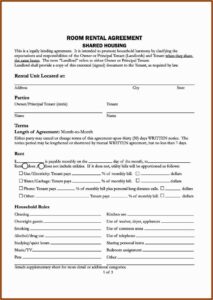 Nc Lease Agreement Form Free