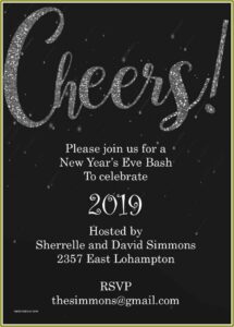 New Year Eve Invitation Templates Free