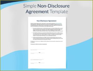 Non Disclosure Agreement Template Free Download