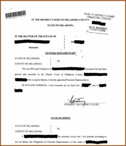 Oklahoma County Probate Forms