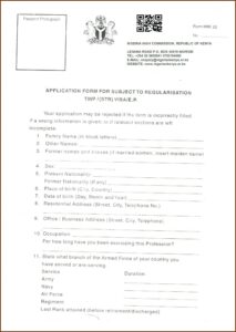 Online Application Form For Nigerian Visa