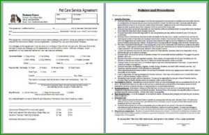 Pet Sitting Contract Template Free