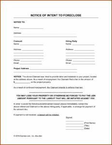 Pre Lien Notice Form Minnesota