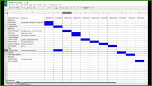 Project Plan Gantt Chart Excel Template