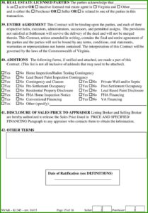Real Estate Sales Contract Form Virginia