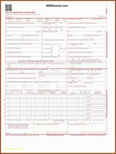 Sample Cms 1500 Form