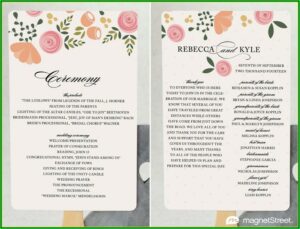 Sample Wedding Fan Programs Templates