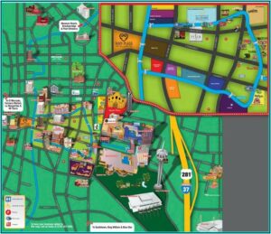 San Antonio Riverwalk Map Hotels