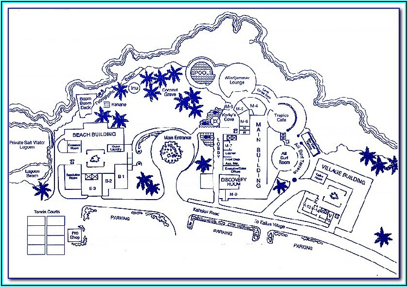 Sheraton Kona Hotel Map