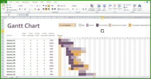 Simple Gantt Chart Excel Template Free