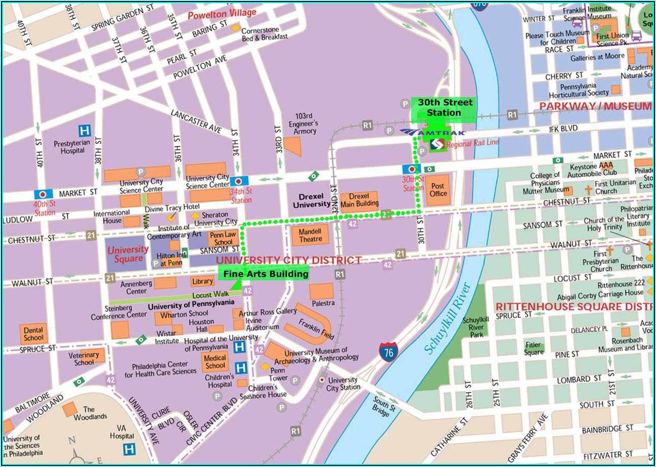South Phila Street Map