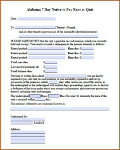 State Of Alabama Eviction Forms