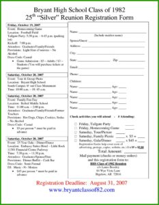 Student Registration Form Template Word Free Download